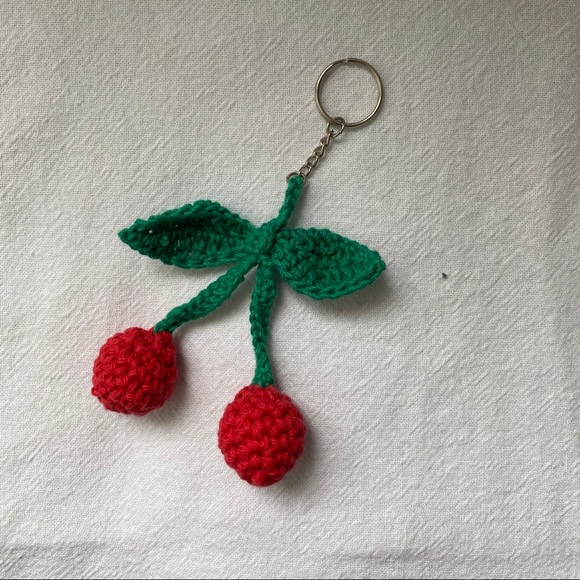 MADE TO ORDER CROCHET FRUIT KEYCHAIN - Picture 3 of 7